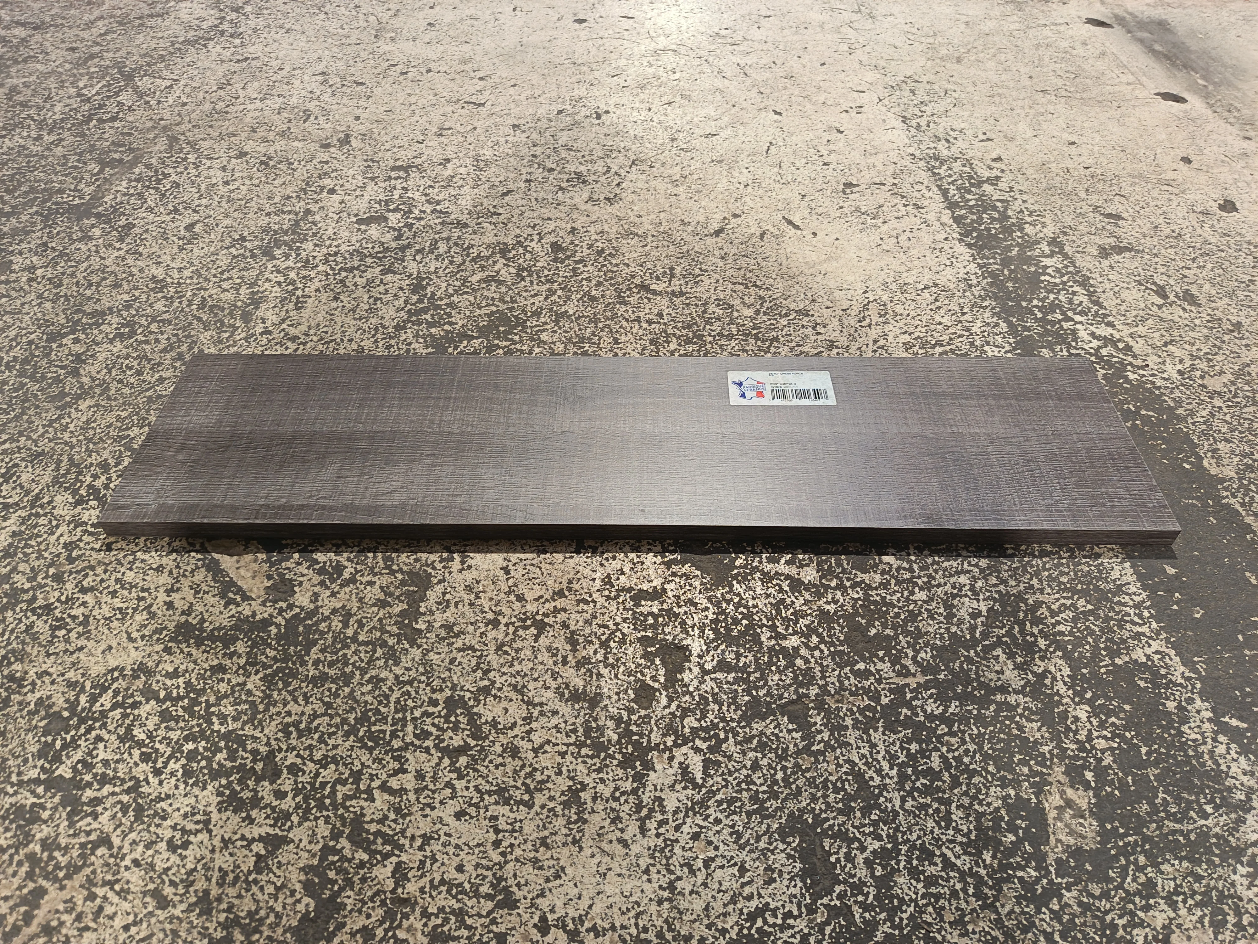 Tablette chêne gris aggloméré - 800 x 200 x 18 mm - Image 2