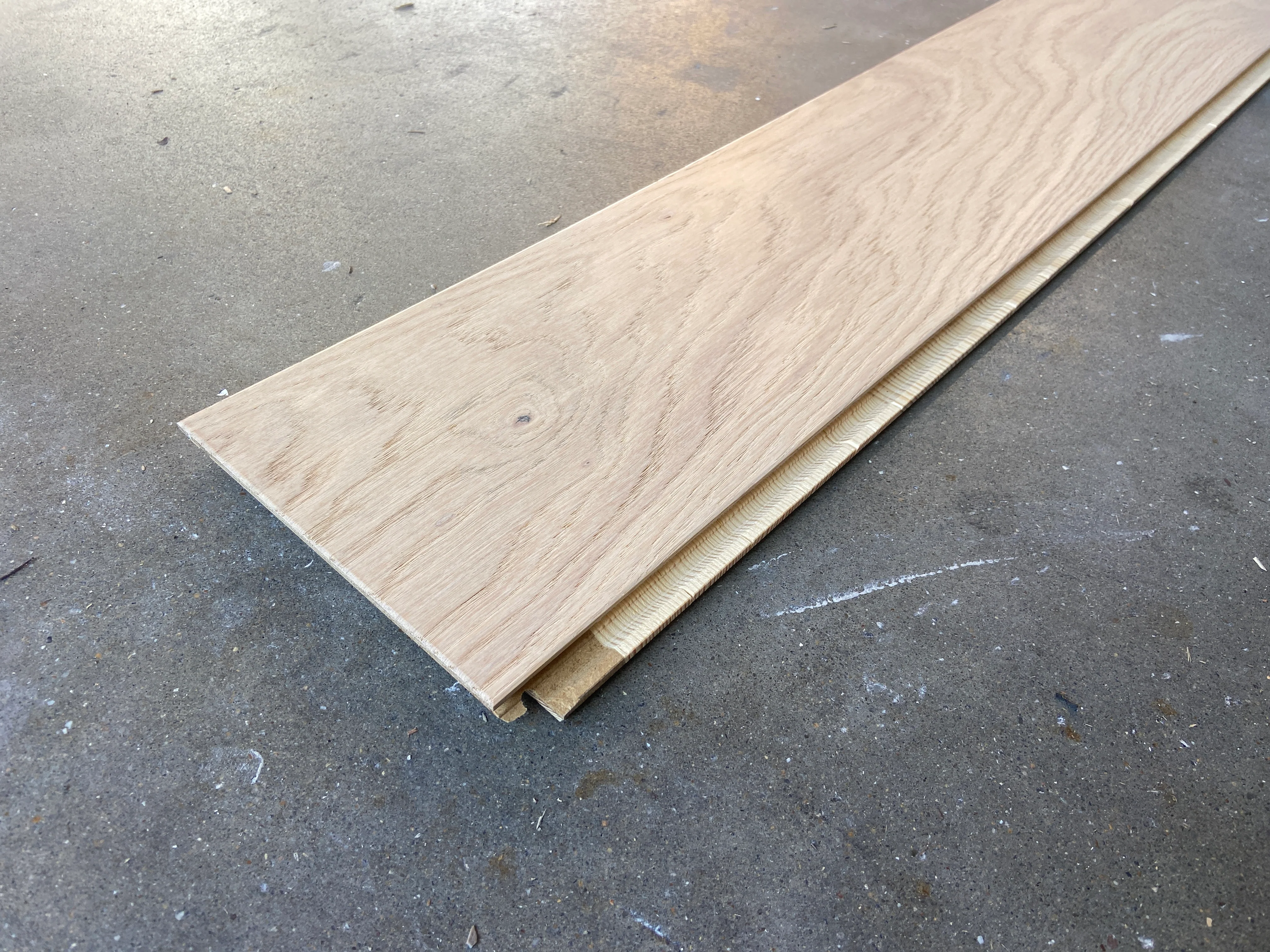 Parquet Contrecollé chêne 1 frise brossé verni mat blanchi  1092x155x14mm (BC8-DBE1-L05-BLR-K14155-M) (declassé) - Image 5