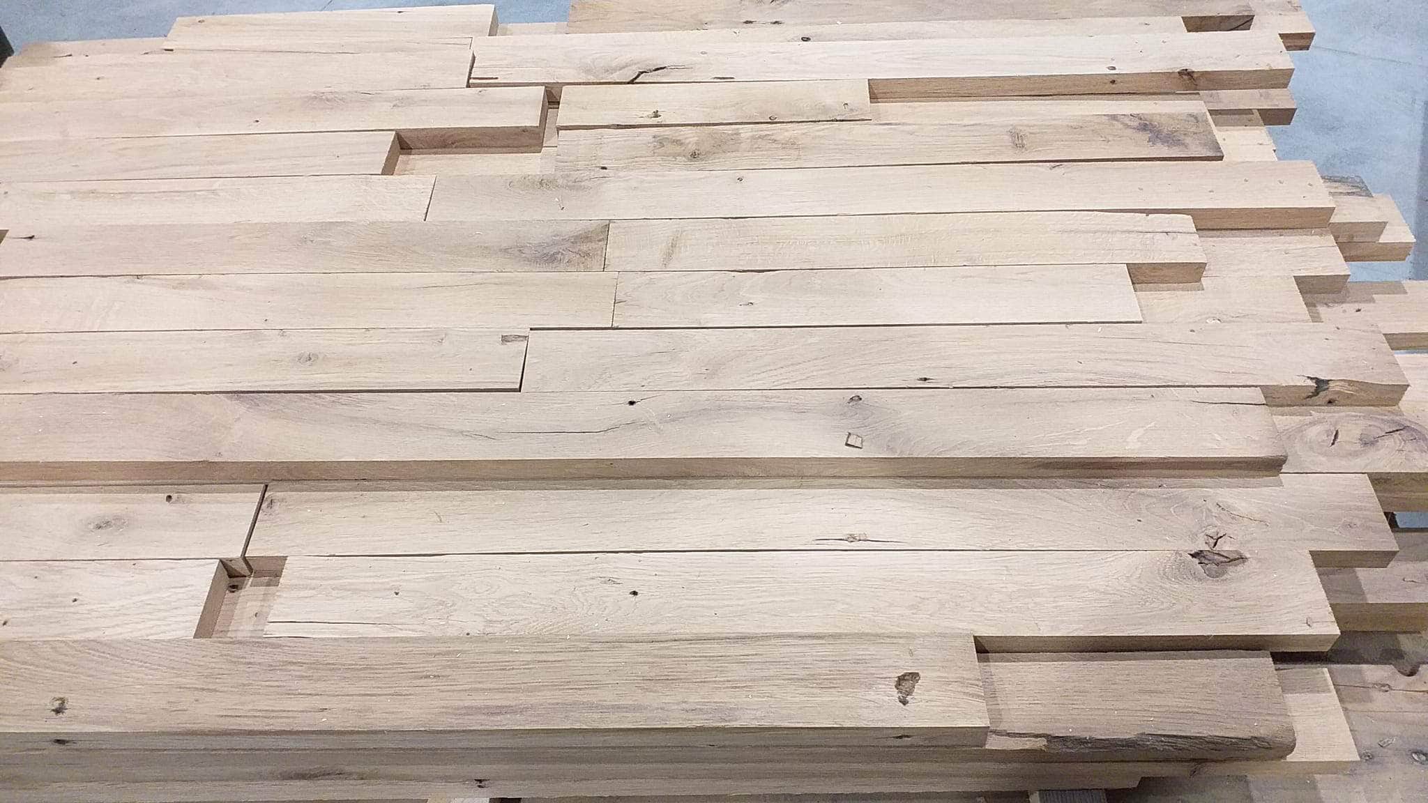 Carrelet chêne - bois massif raboté 4 faces choix B - 57 x 20 mm - vendu au ml
