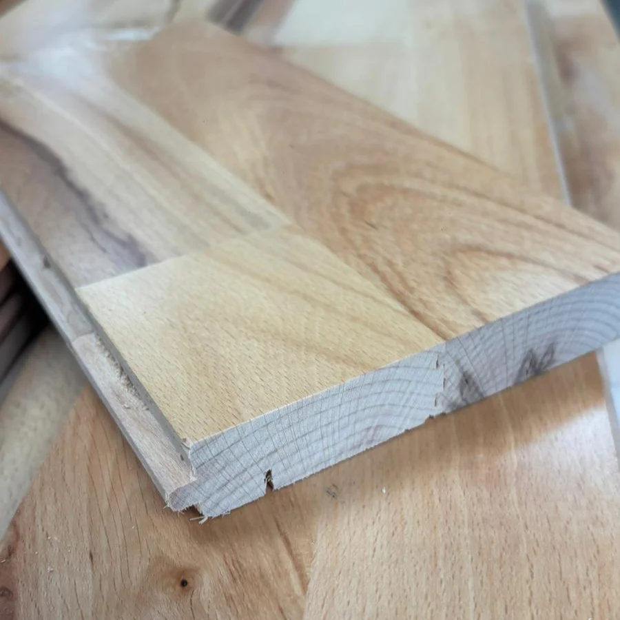 Parquet hêtre brut - Lvar x 130 x 22 mm - Junckers