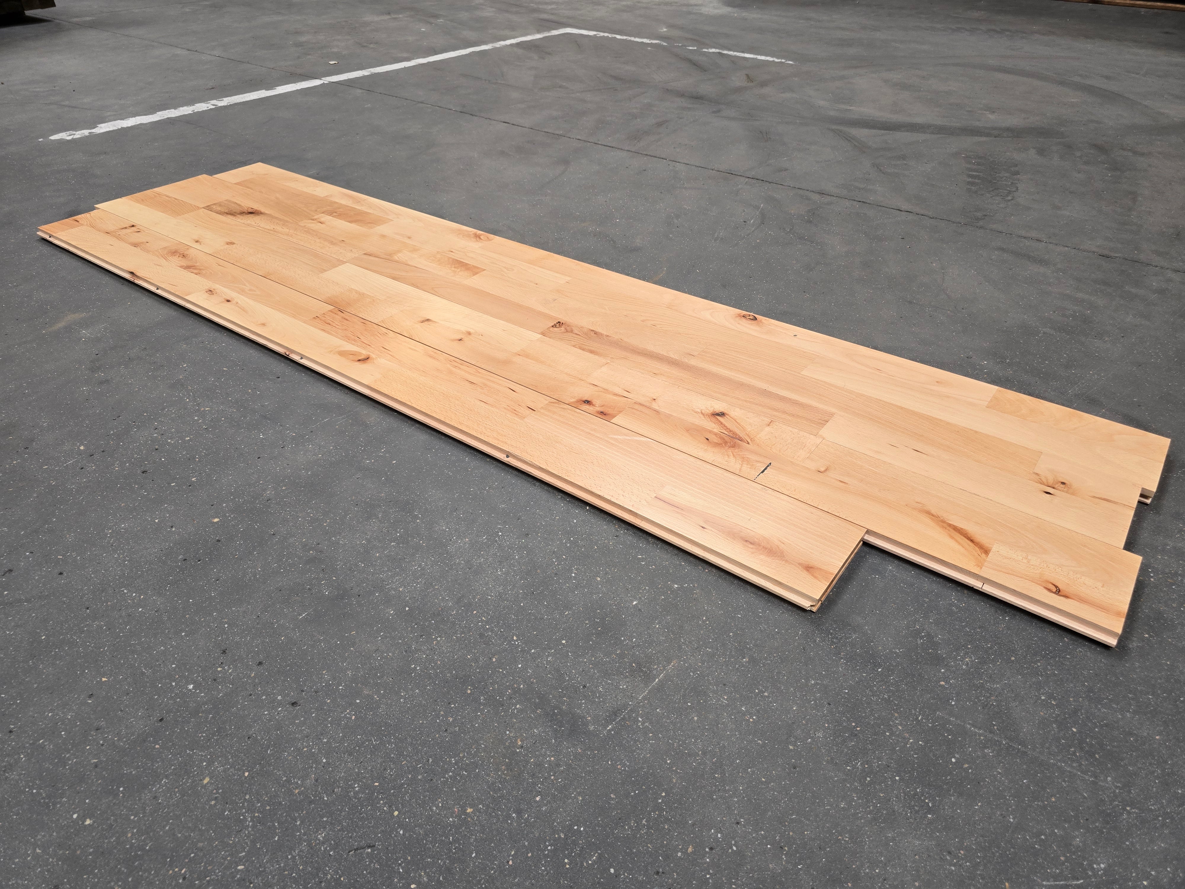 Parquet hêtre brut - Lvar x 130 x 22 mm - Junckers - Image 4