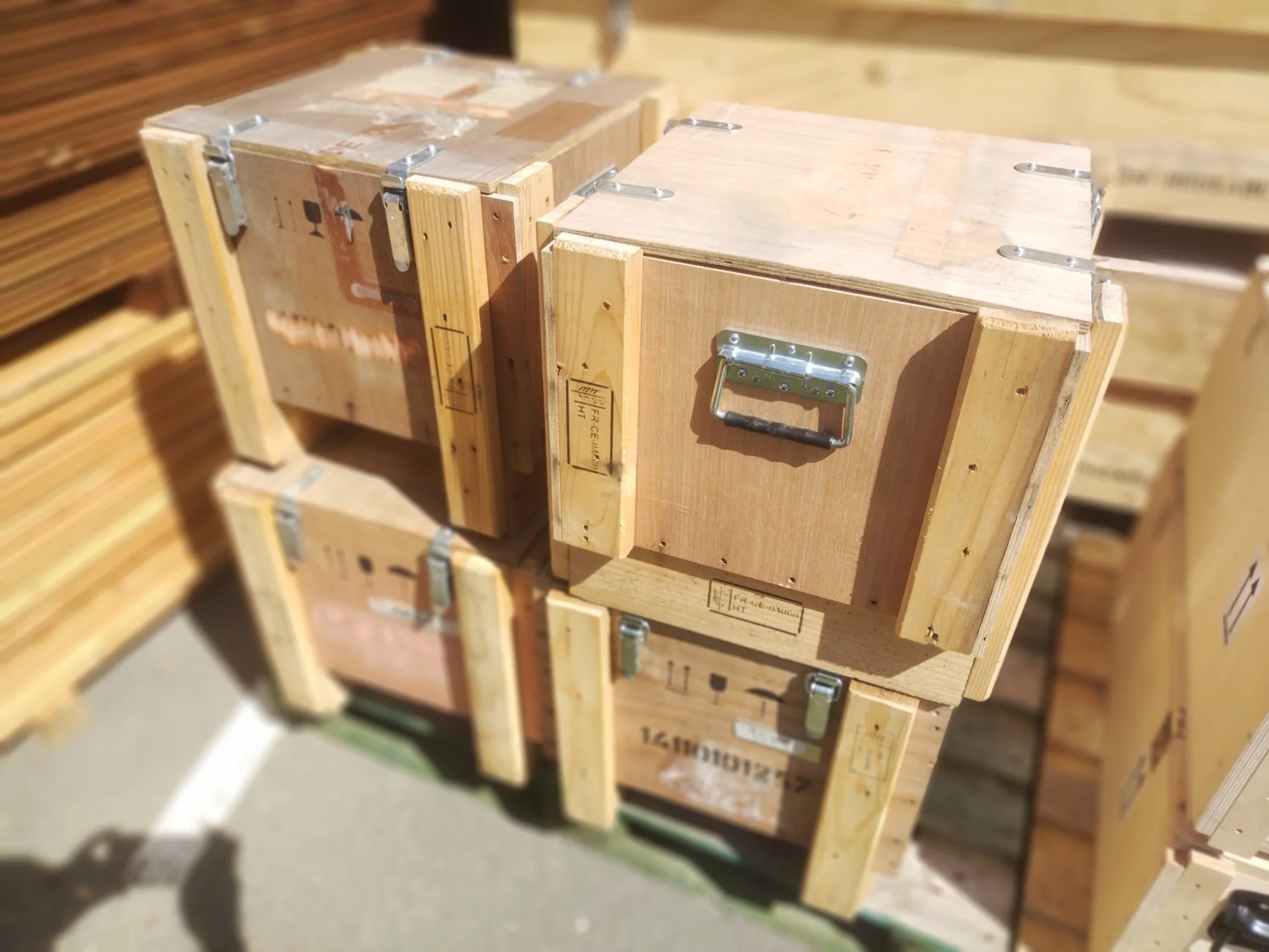 Caisse de transport contreplaqué - 480 x 475 x 430 mm - Image 4
