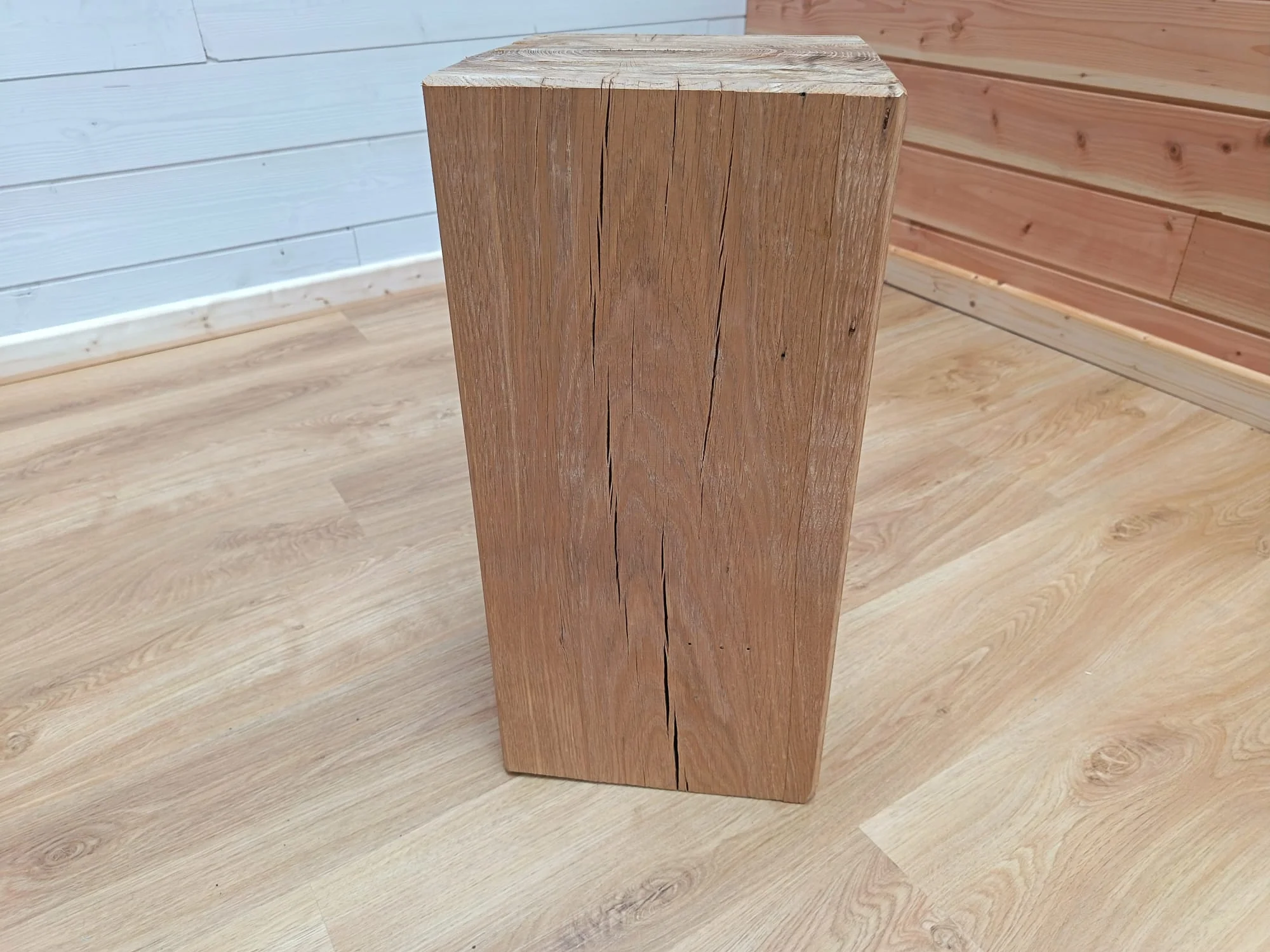 Cube en chêne massif - 250x250 - H=50cm - Image 2