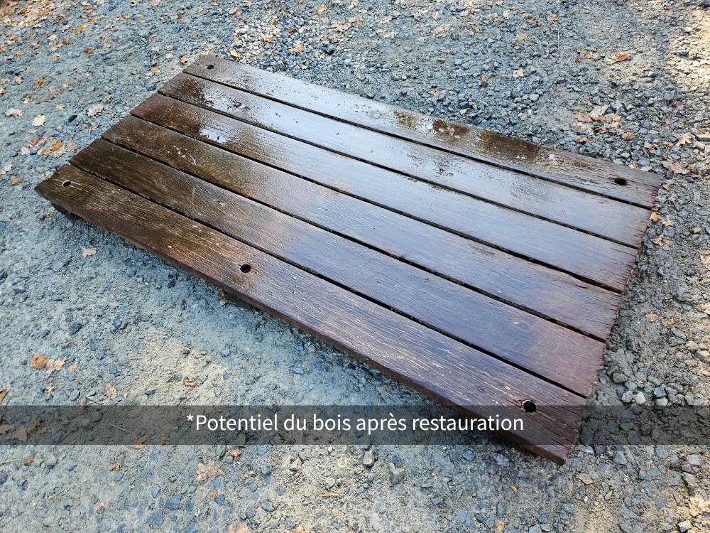 Platelage ipé bois massif - 1800 x 900 x 100 mm (déconstruction) - Image 3