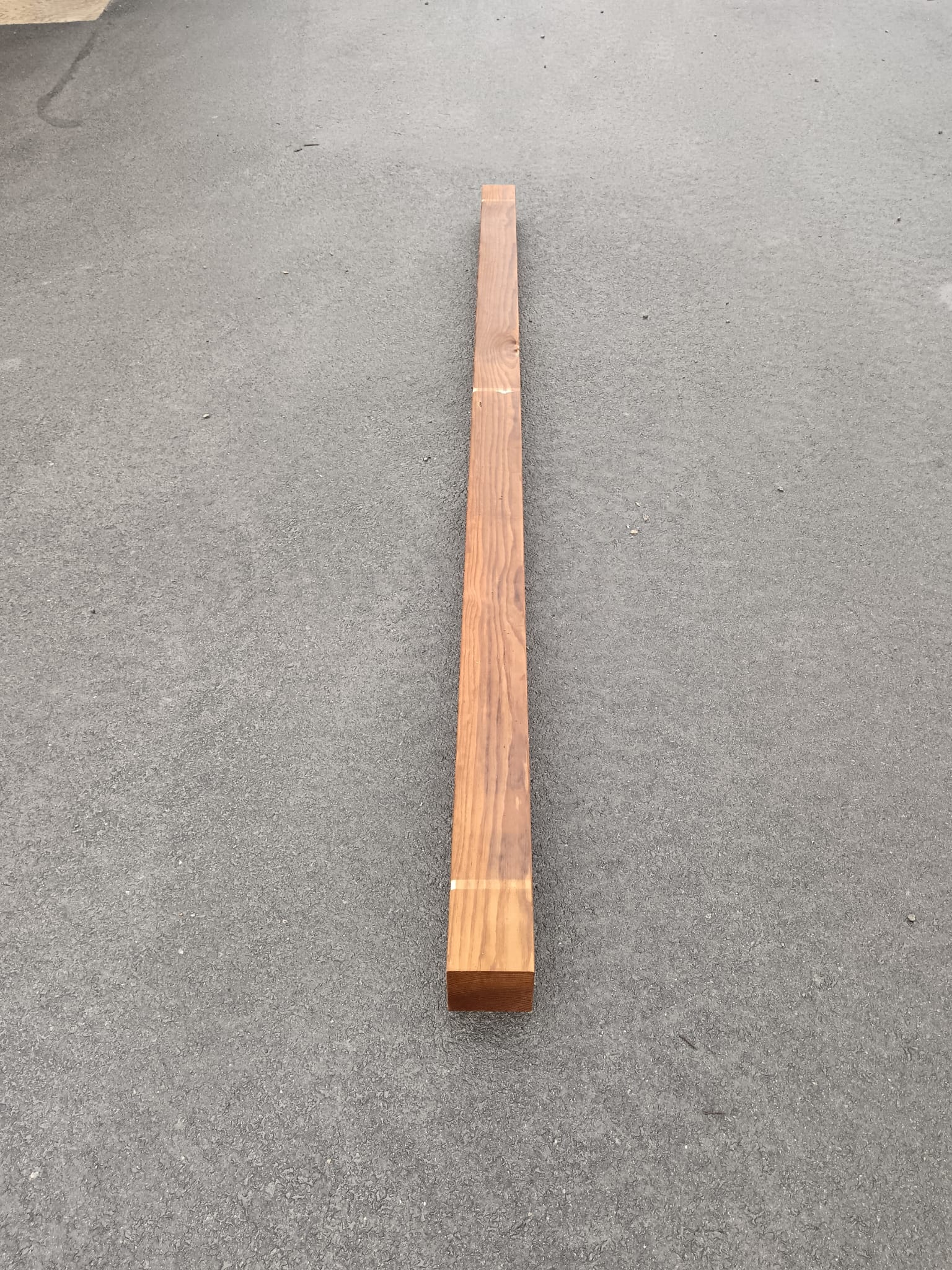 Poteau pin marron classe 4 - 120x120 - L=3m - Image 2