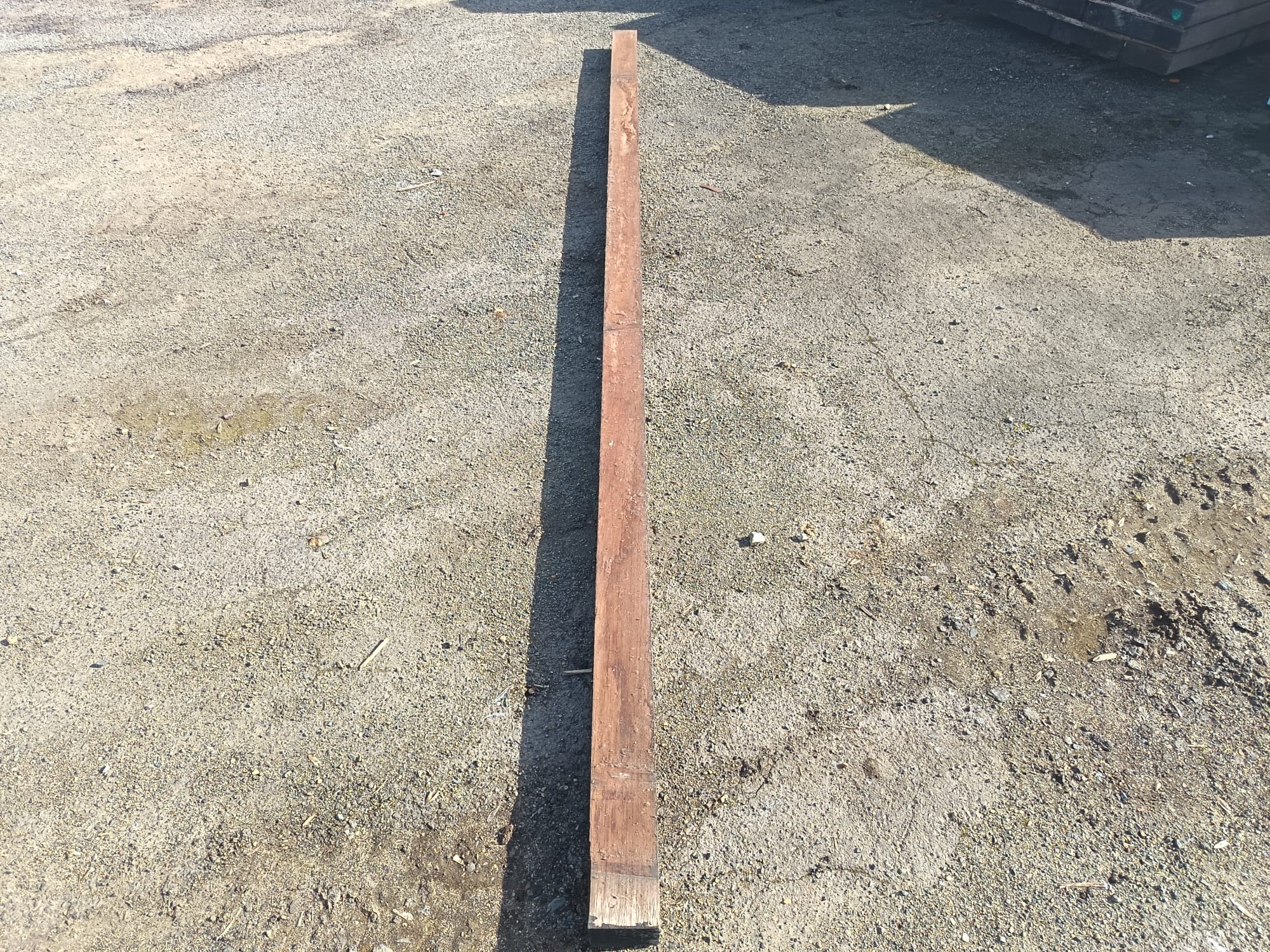 Poutre iroko classe 3 - 75x105 - L=2,15m - Image 2