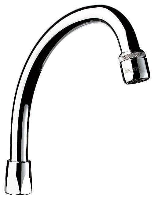 Col cygne avec aérateur + joint économiseur, femelle 20x27 largeur 250mm Réf : 965252 DELABIE - Image 2