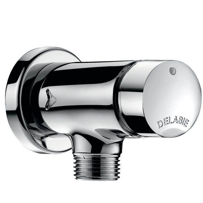 Robinet temporisé 7 sec Temposoft 2 pour urinoir, à déclenchement souple à poser en applique équerre D 15 x 21 mm réf. 778800 DELABIE - Image 5