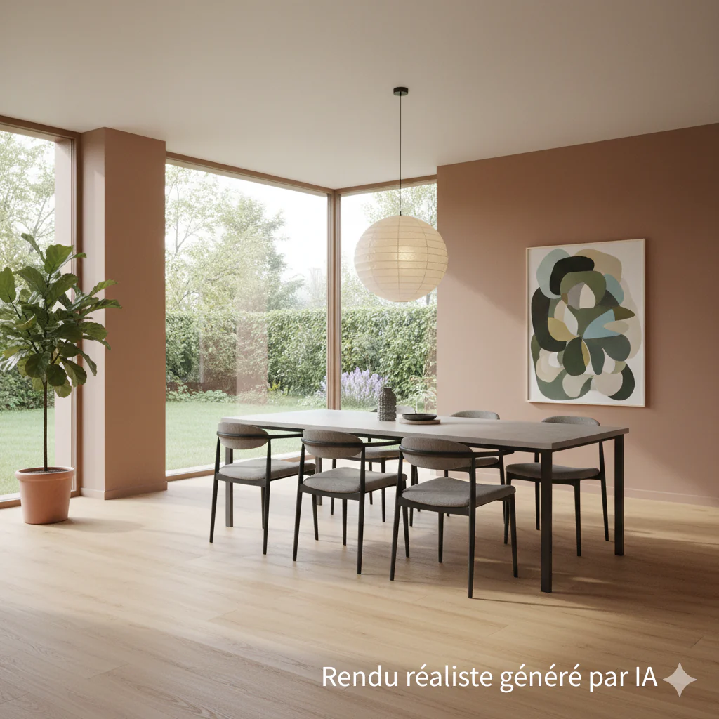 Sol PVC-SPC clipsable chêne clair - usage intensif - Sous-couche intégrée - 1220 x 180 x 5,5 mm - Image 4