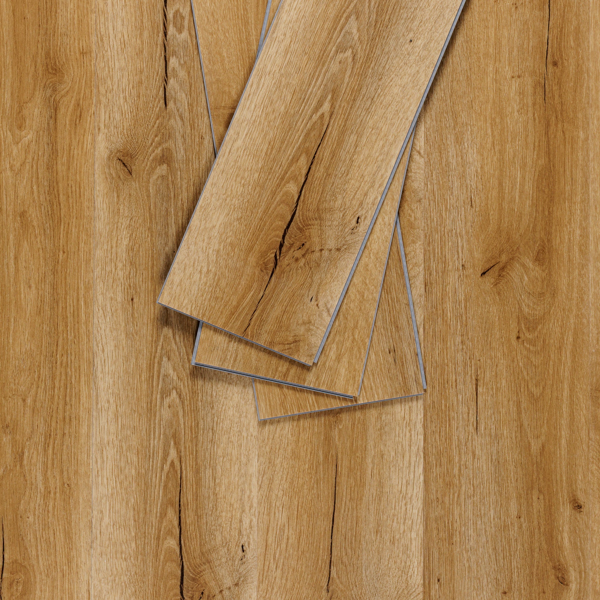 Sol PVC-SPC clipsable chene - usage résidentiel - sous-couche intégrée - 1220 x 180 × 4.5mm - Image 2