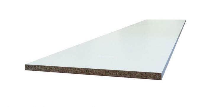 Tablette Bois Aggloméré Mélaminé Blanc - 2000 x 600 x 16 mm - Image 2
