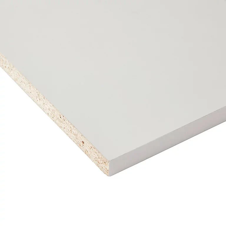 Tablette bois aggloméré mélaminé blanc - 2500 x 300 x 18 mm