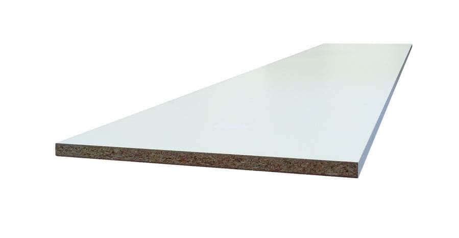 Tablette Bois Aggloméré Mélaminé Blanc - 2500 x 600 x 18 mm - Image 2