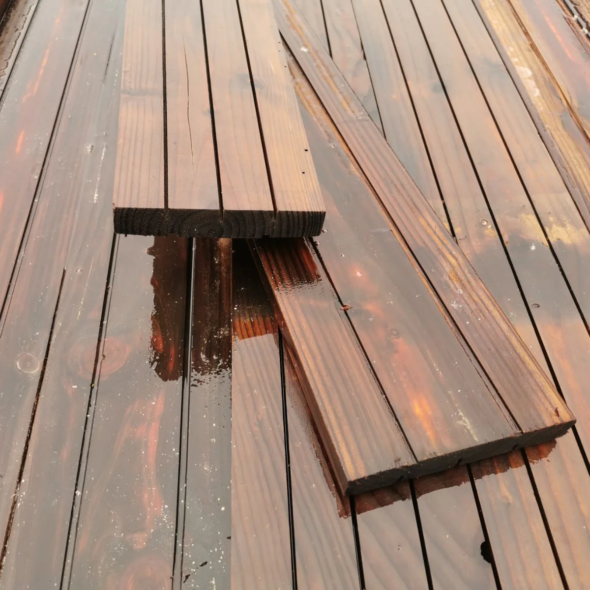 Lame de terrasse douglas bombée - 27x145 - L=4m