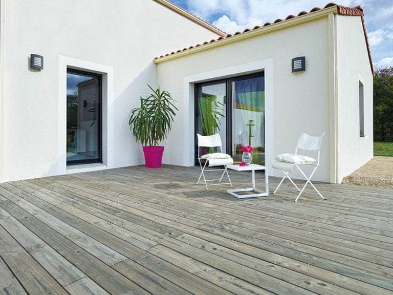 Lame de terrasse douglas classe 3 - 28x145 - L=4m (profil Catalina) - Image 4