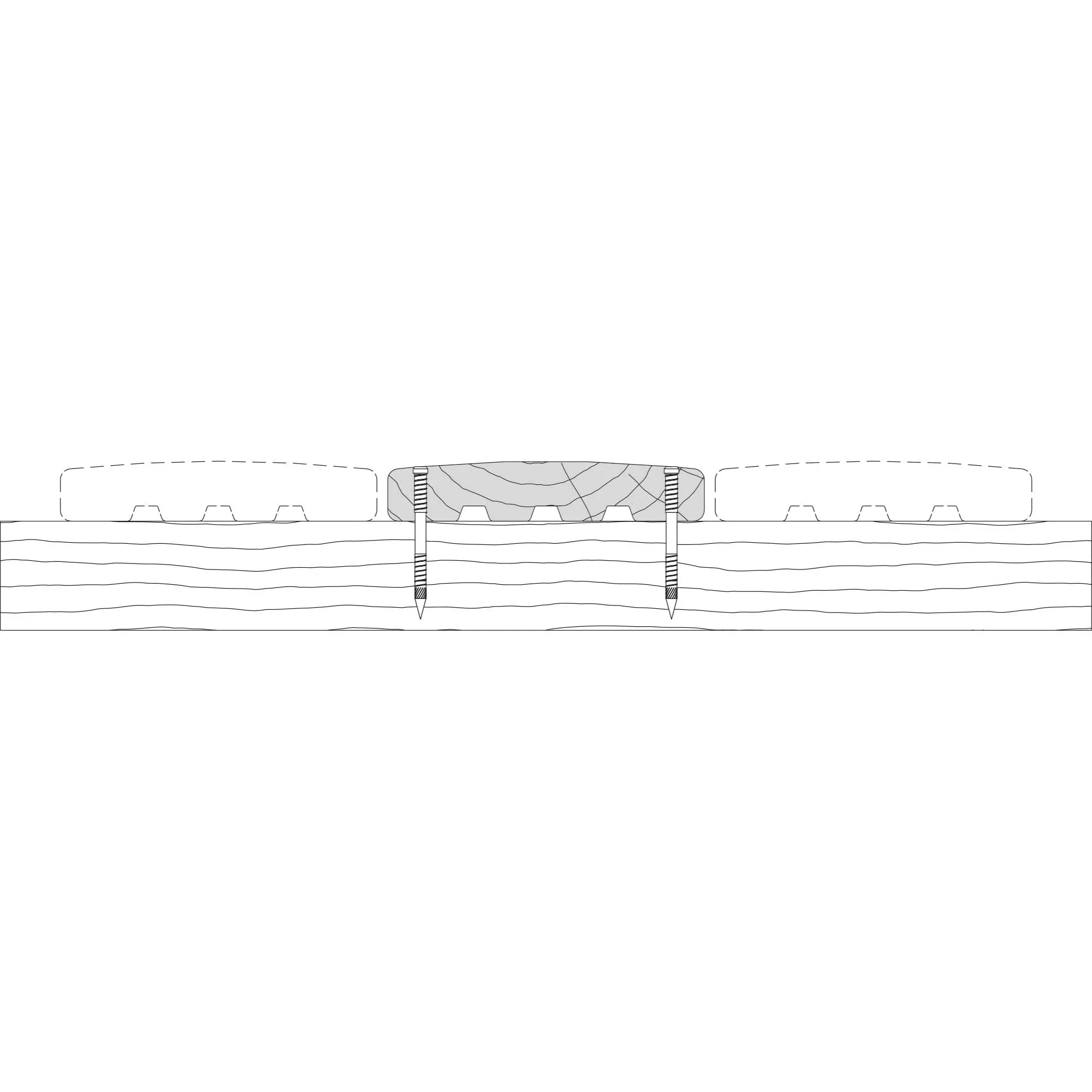 Lame de terrasse douglas classe 3 - 28x145 - L=4m (profil Catalina) - Image 5