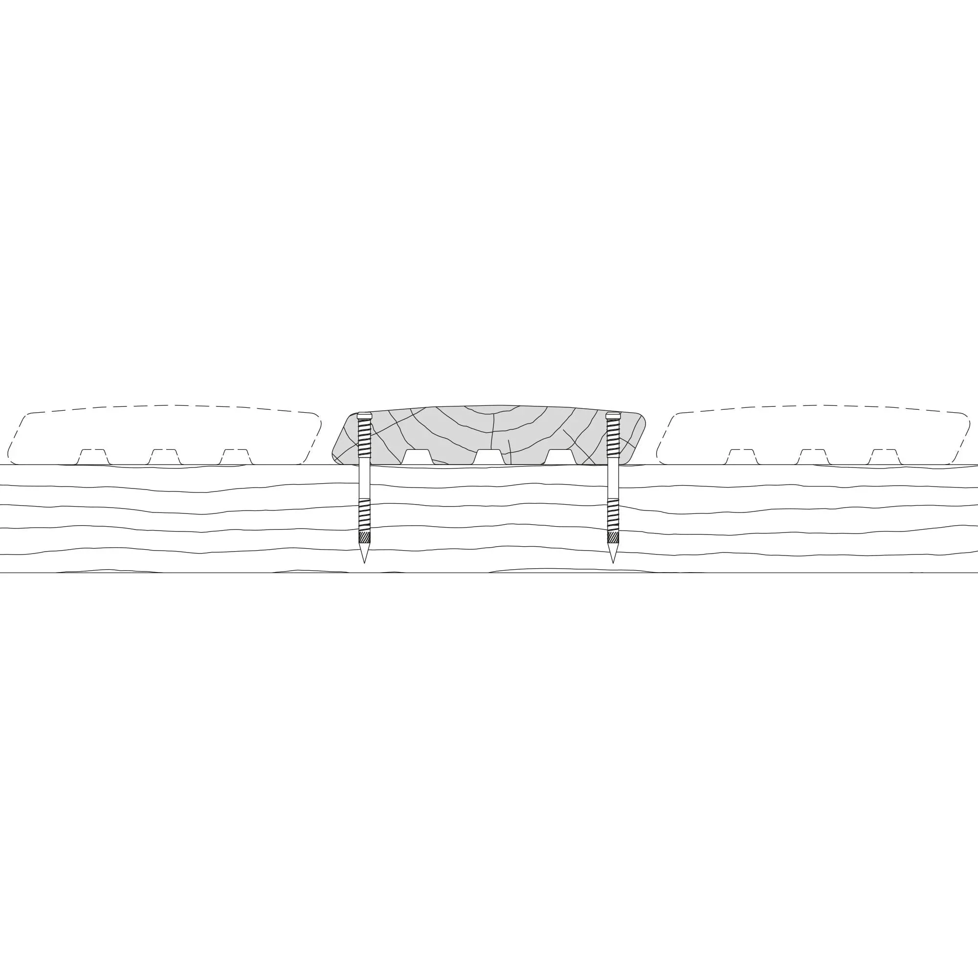 Lame de terrasse pin marron classe 4 - 28x145 - L=3m (profil Santorin) - Image 4