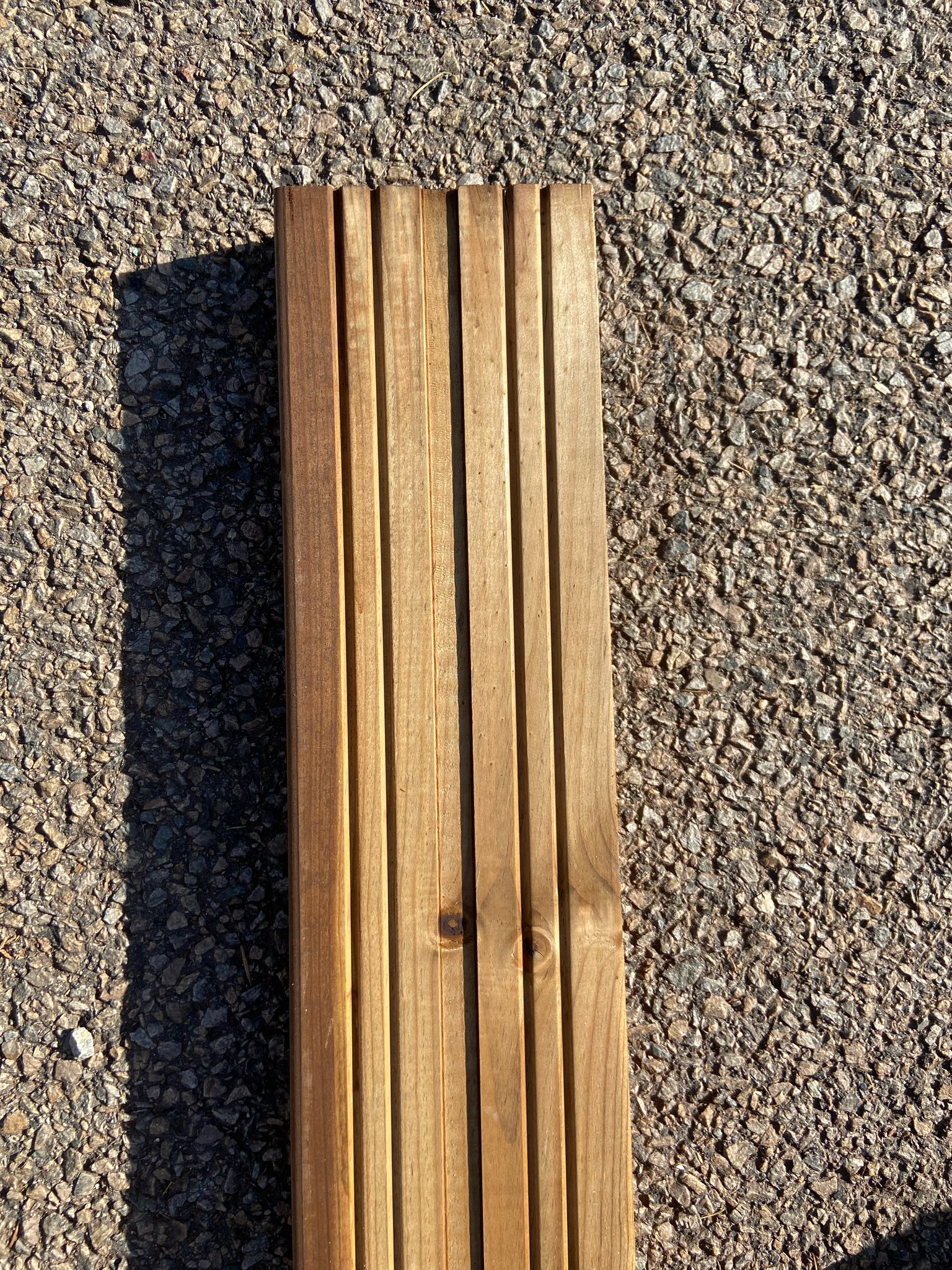 Lame de terrasse pin imprégné Classe 4 - 45x145 - L=4m (profil Cancun) (déclassé) - Image 3