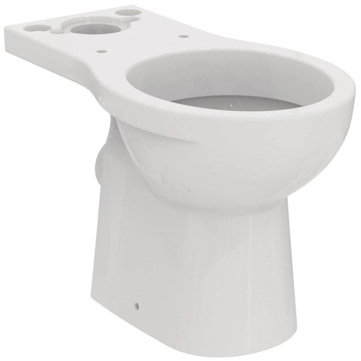 Cuvette sur pied carénée Ulysse+ en porcelaine vitrifiée blanche à sortie horizontale Réf. P013901 PORCHER