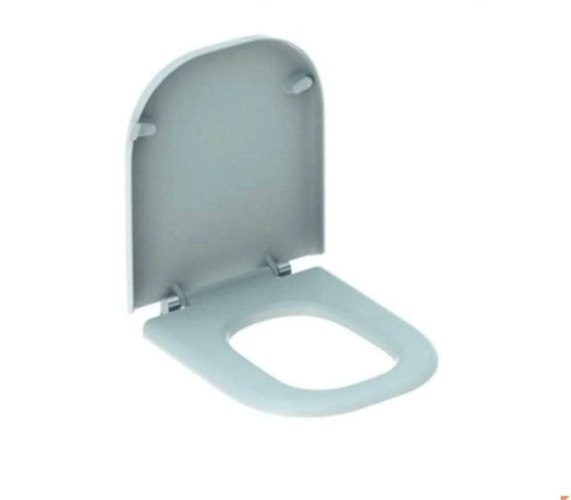 lunette d'abattant geberit renova comfort, adapté pmr, antibactérien, fixation par le dessus: abaissement ralenti=non, fixation=par le haut, blanc Réf. 500.680.01.1